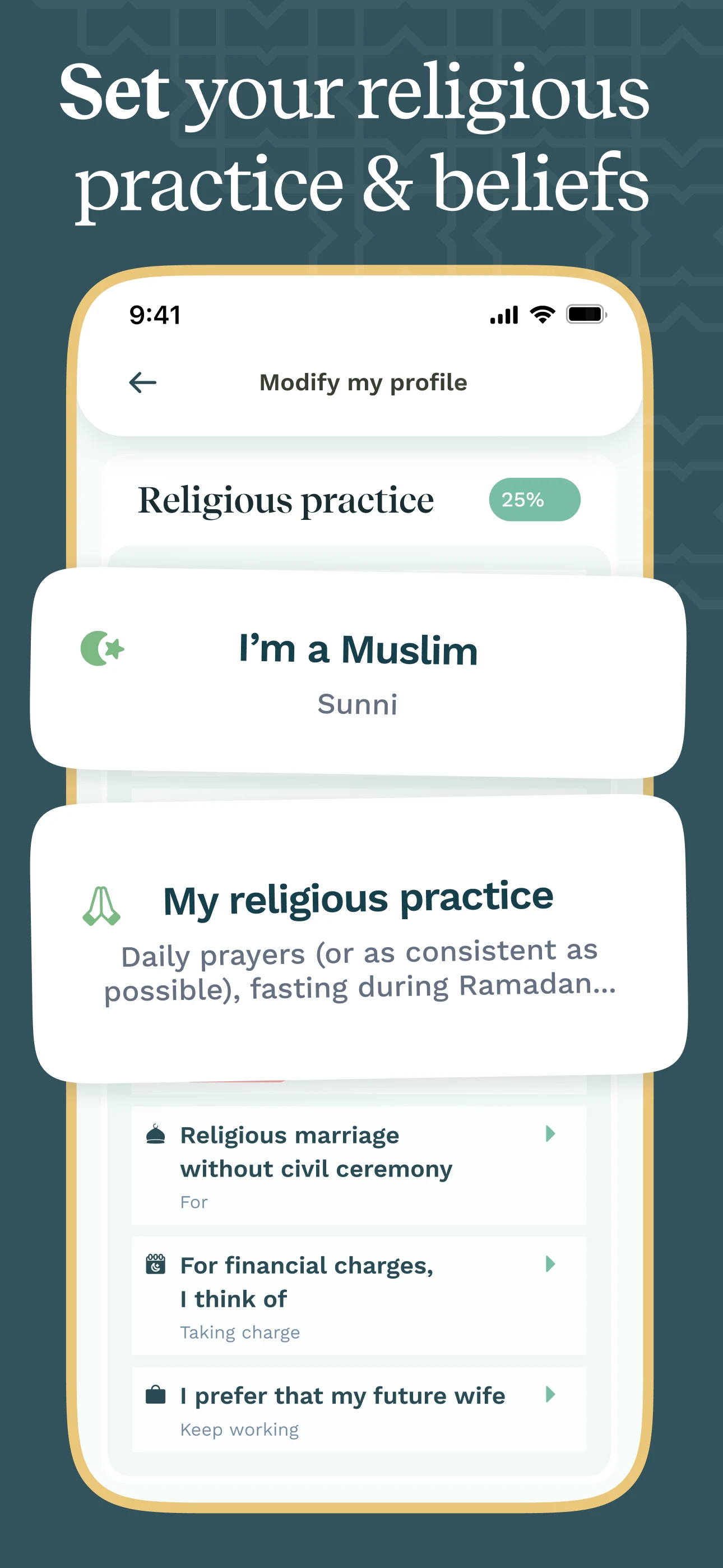 Mashallah: Halal Muslim dating screenshot